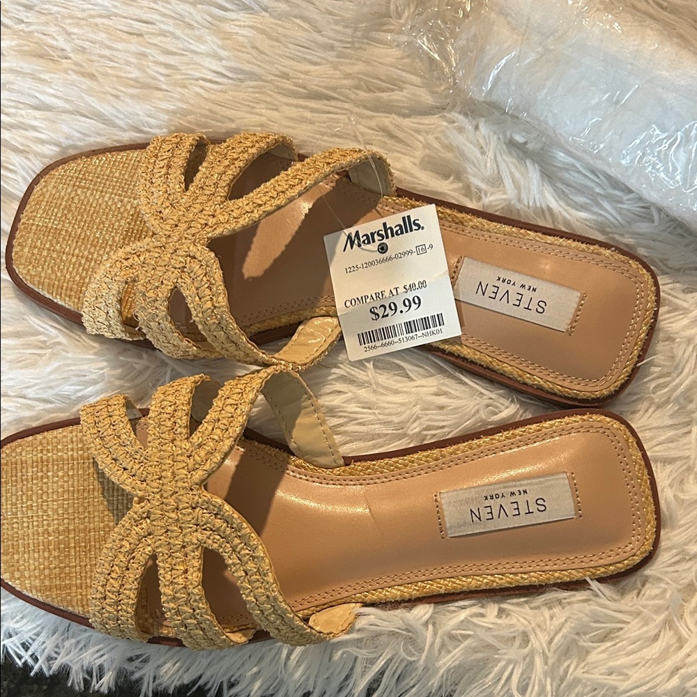 Steven Natural Woven Sandals for Women - Picture 2 of 4
